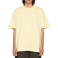 FEAR OF GOD ESSENTIALS CAMISETA OVERSIZE BASICA AMARILLA LIGHT TUSCAN