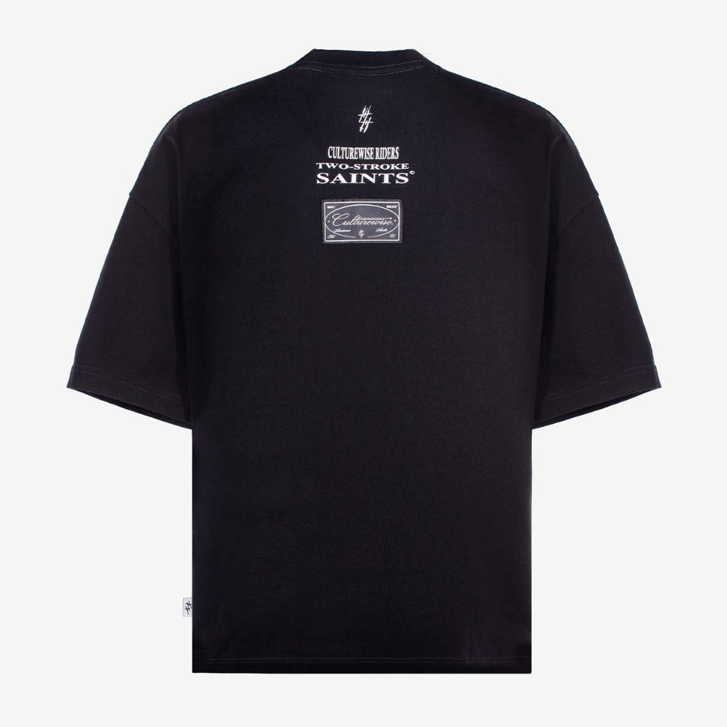 CULTUREWISE TWO STROKE SAINTS CAMISETA OVERSIZED DMX NEGRA