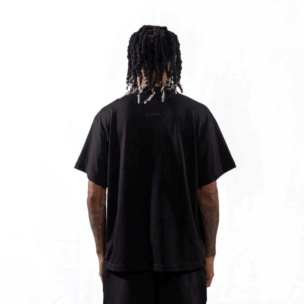 CREEP BRAND CAMISETA OVERSIZE BASICS CHROME V2 NEGRA
