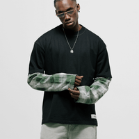 MONOIC TUTTO BENE I CAMISETA OVERSIZED CORE DOBLE MANGA NEGRA