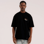 AURUM STARS I KB CAMISETA OVERSIZED NEGRA