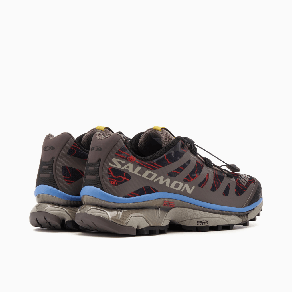 TENIS SALOMON XT-4 "TOPOGRAPHY" CAFE / ROJOS