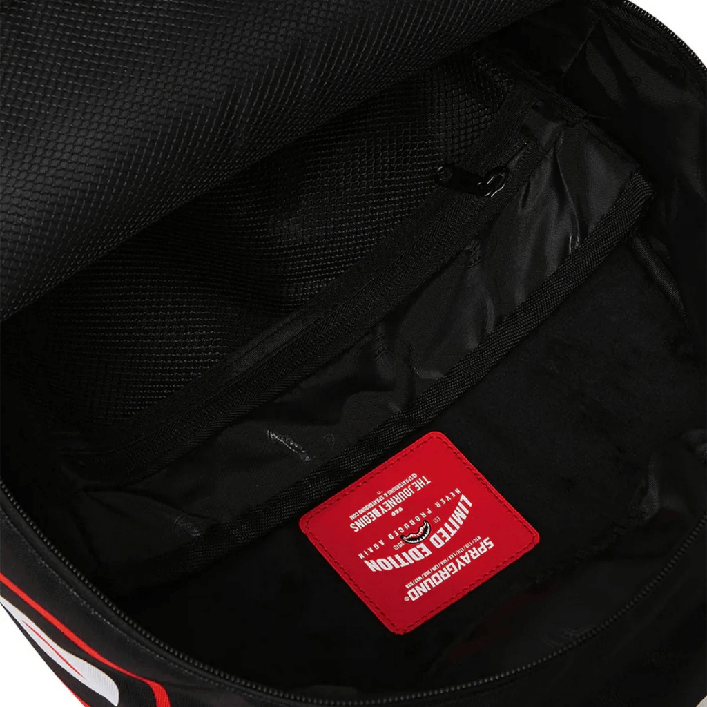 MORRAL SPRAYGROUND GHOSTBUSTERS LOGO AND SHARK MOUTH NEGRO