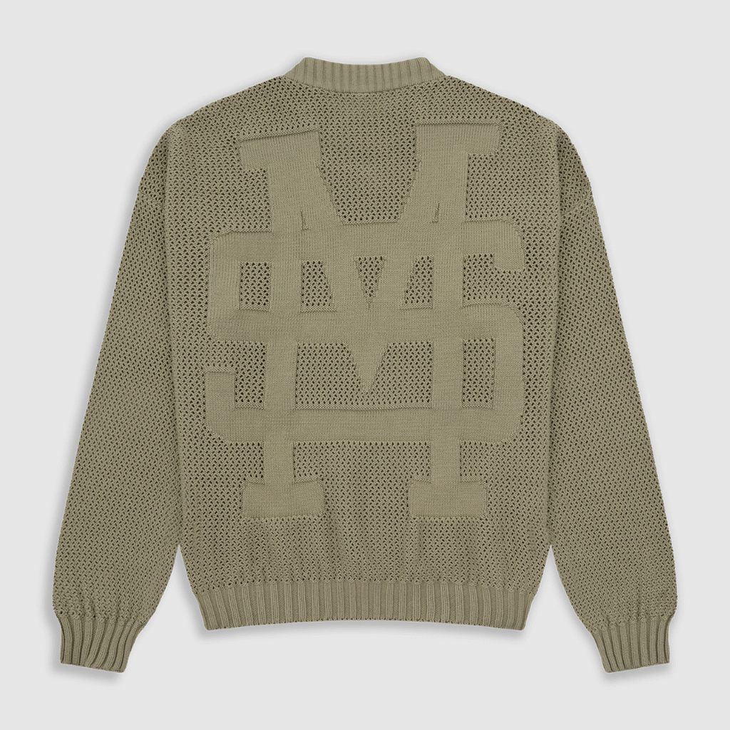 MONOIC TUTTO BENE 2 KNIT MONOGRAM SWEATER VERDE OLIVA