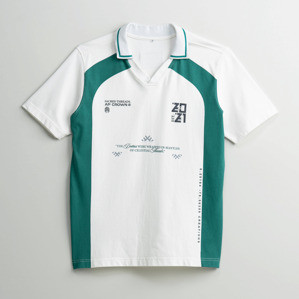 AP CROWN HILOS SAGRADOS SETA CAMISETA REGULAR BLANCA