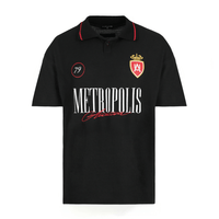 AURUM METROPOLIS III MONACO POLO CAMISETA LOOSE FIT NEGRA