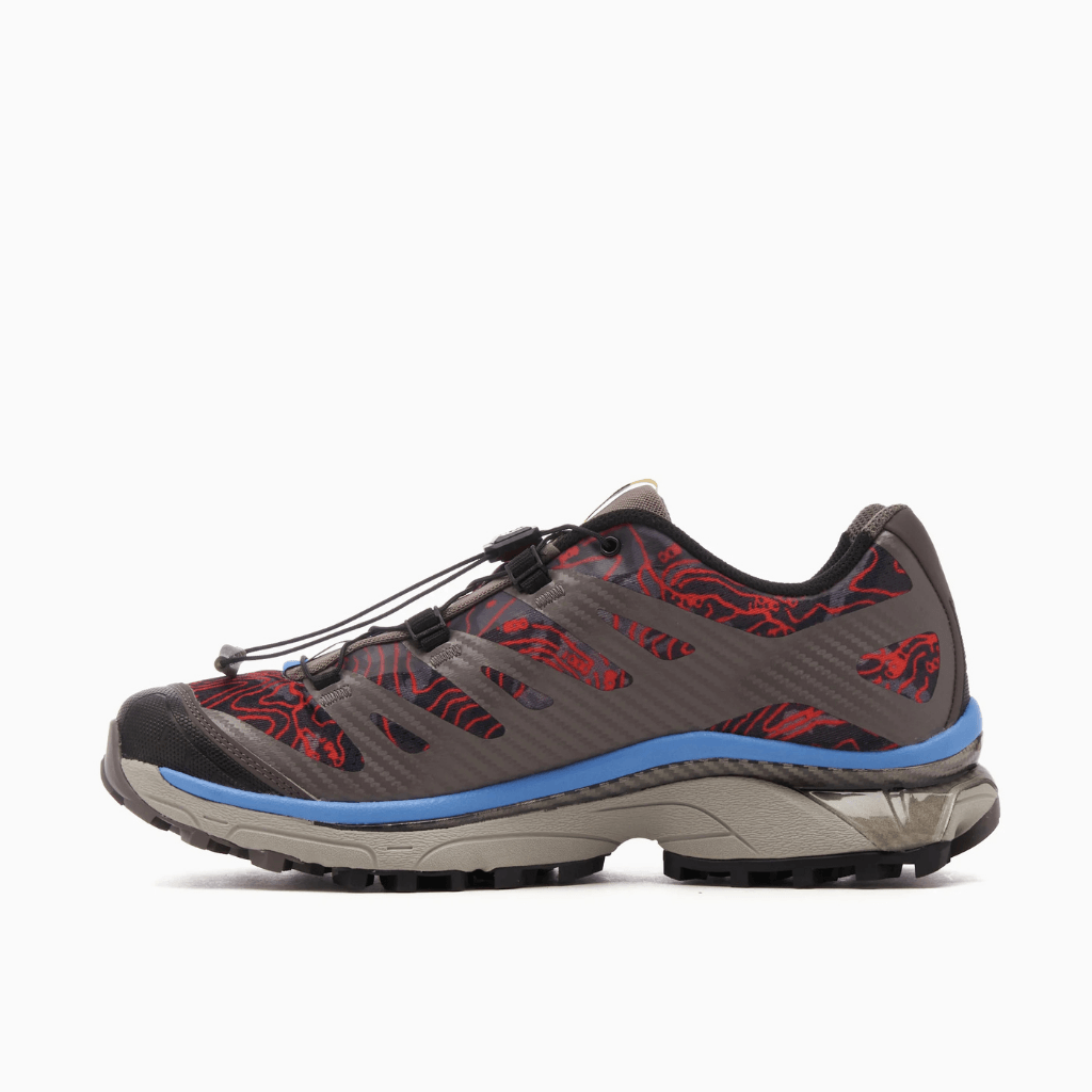 TENIS SALOMON XT-4 "TOPOGRAPHY" CAFE / ROJOS