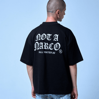 SINNERS NOT A NARCO FW25 CAMISETA BOXY NEGRA