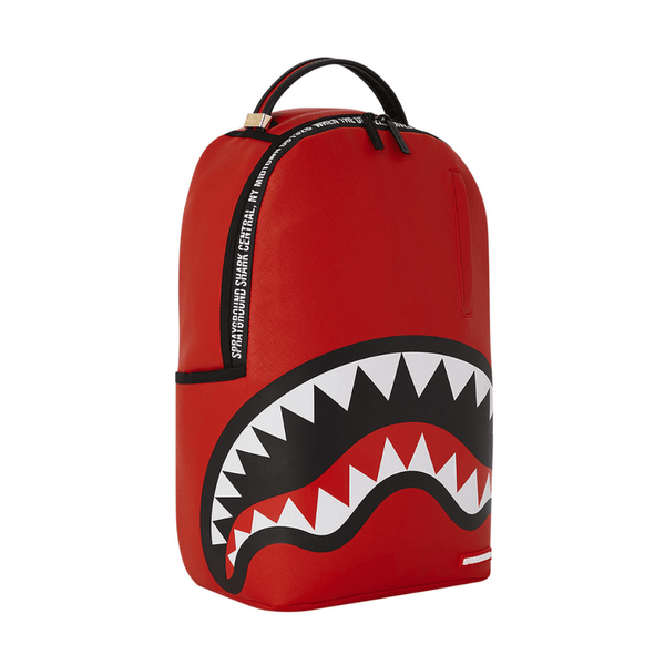 MORRAL SPRAYGROUND SHARK CENTRAL HOLDIN DOWN THE CITY DLXSV ROJO