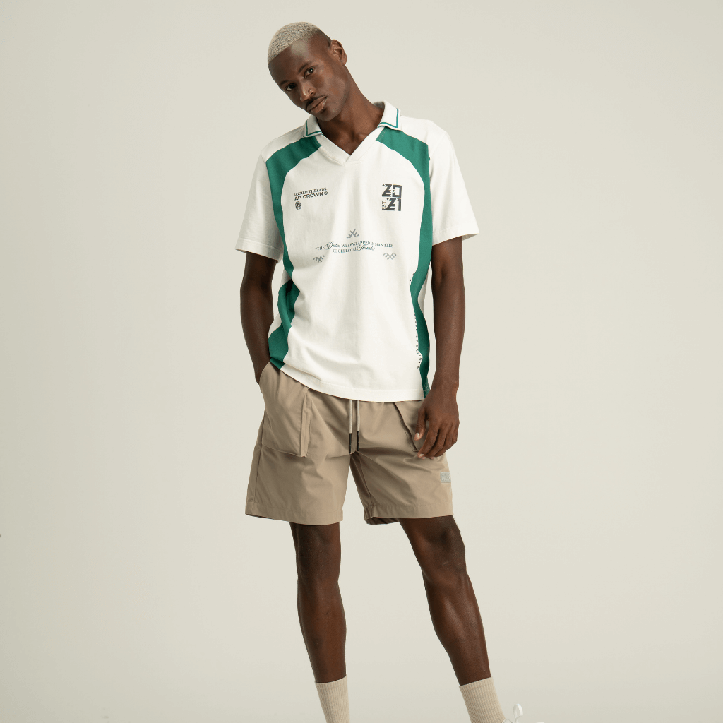 AP CROWN HILOS SAGRADOS SETA CAMISETA REGULAR BLANCA