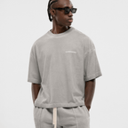 MONOIC TIMELESS V2 CAMISETA  BOXY FIT GRIS DESGASTADO