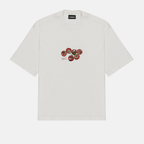 ASTRONOMIC ANDIAMO PIANO, MY FRIEND TOMATES CAMISETA OVERSIZED BEIGE