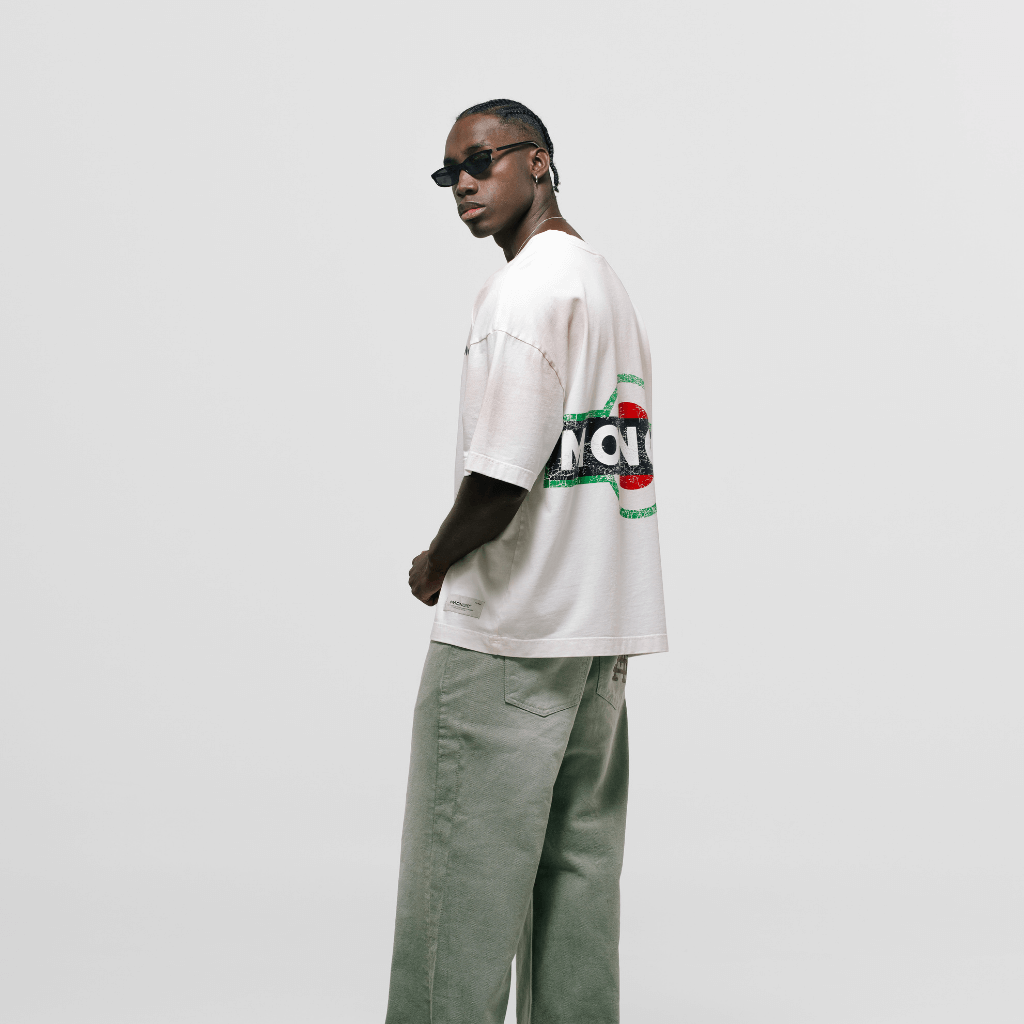 MONOIC TUTTO BENE I CAMISETA BOXY FIT MARTINI BLANCO HUESO