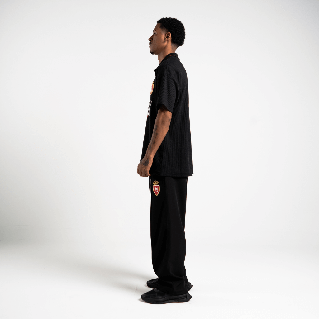 AURUM METROPOLIS III MONACO POLO CAMISETA LOOSE FIT NEGRA