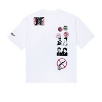 SINNERS STAMPS CAMISETA OVERSIZED BLANCA
