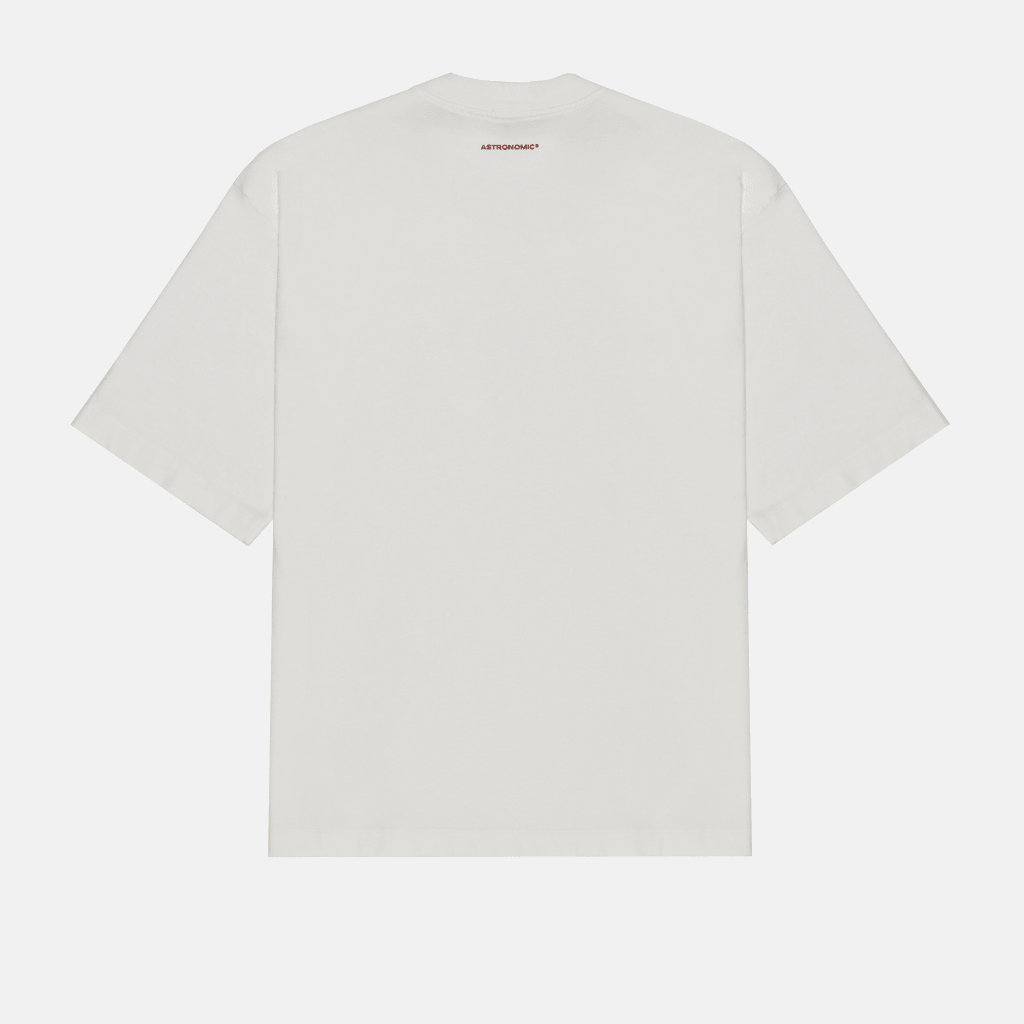 ASTRONOMIC ANDIAMO PIANO, MY FRIEND TOMATES CAMISETA OVERSIZED BEIGE