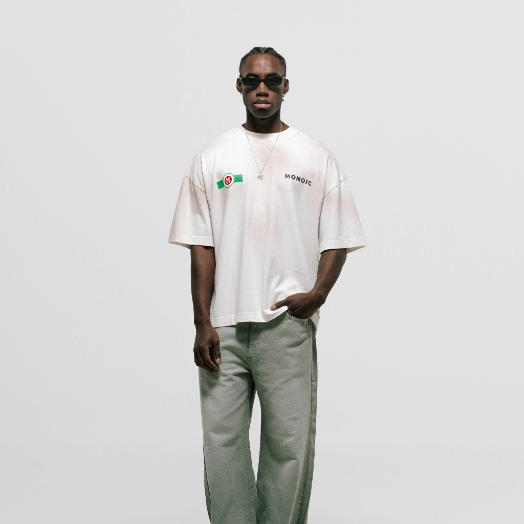 MONOIC TUTTO BENE I CAMISETA BOXY FIT MARTINI BLANCO HUESO