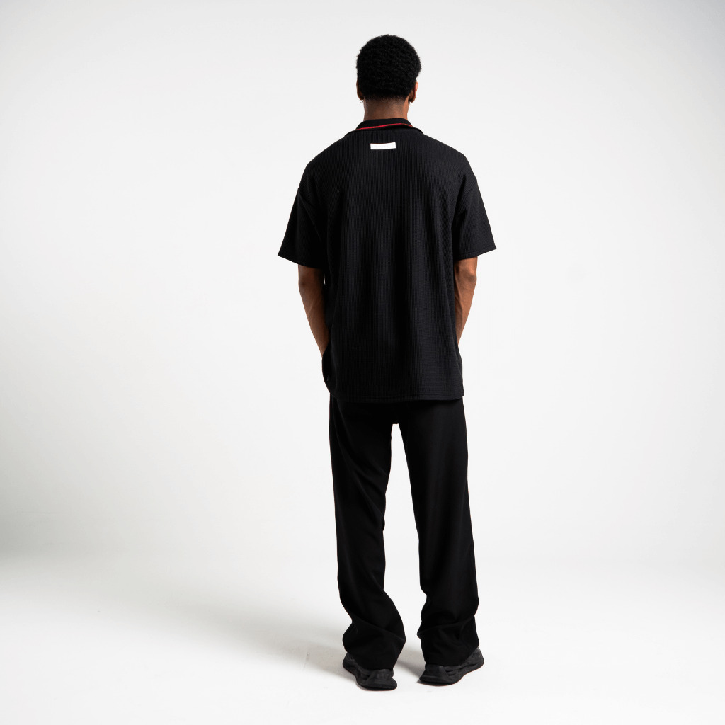 AURUM METROPOLIS III MONACO POLO CAMISETA LOOSE FIT NEGRA