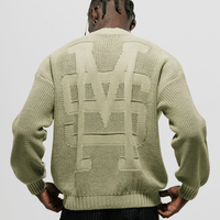 MONOIC TUTTO BENE 2 KNIT MONOGRAM SWEATER VERDE OLIVA