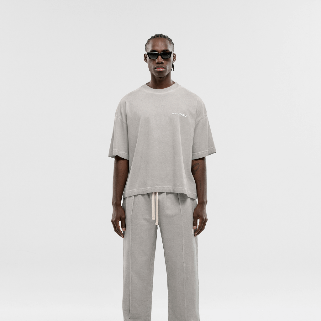 MONOIC TIMELESS V2 CAMISETA  BOXY FIT GRIS DESGASTADO
