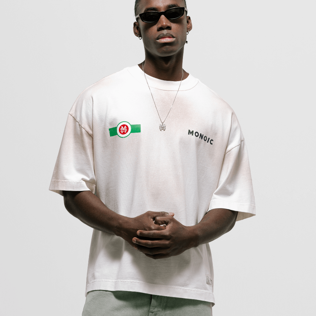 MONOIC TUTTO BENE I CAMISETA BOXY FIT MARTINI BLANCO HUESO