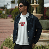 ASTRONOMIC ANDIAMO PIANO, MY FRIEND TOMATES CAMISETA OVERSIZED BEIGE