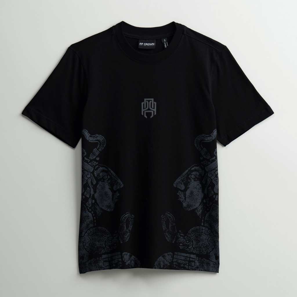 AP CROWN HILOS SAGRADOS AKIR CAMISETA REGULAR NEGRA/ARENA