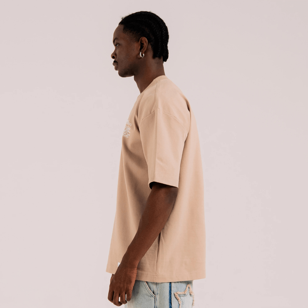 AURUM STARS I STAR AURA MOCHA CAMISETA OVERSIZE CAFE