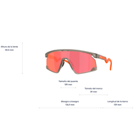 GAFAS OAKLEY BXTR GRIS LENTE NARANJA