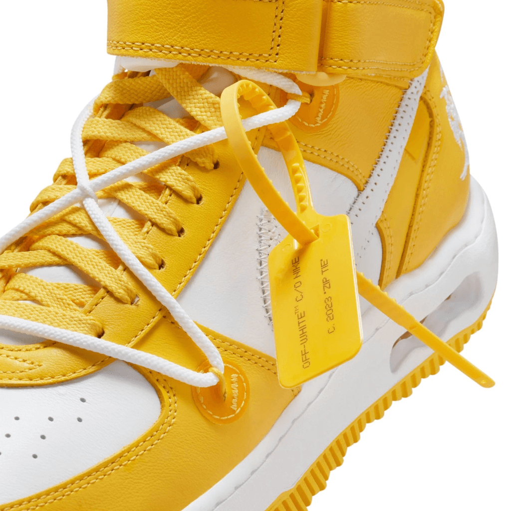 HOMBRE NIKE X OFF WHITE AIR FORCE MID VARSITY MAIZE AMARILLOS