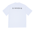 SINNERS GARMENTS LOGO CAMISETA OVERSIZE BLANCA