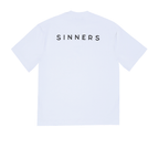 SINNERS GARMENTS LOGO CAMISETA OVERSIZE BLANCA
