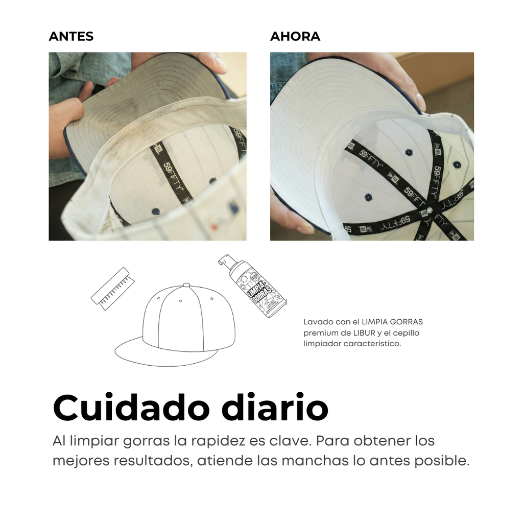 ESPUMA SHAMPOO LIMPIADOR PARA GORRAS