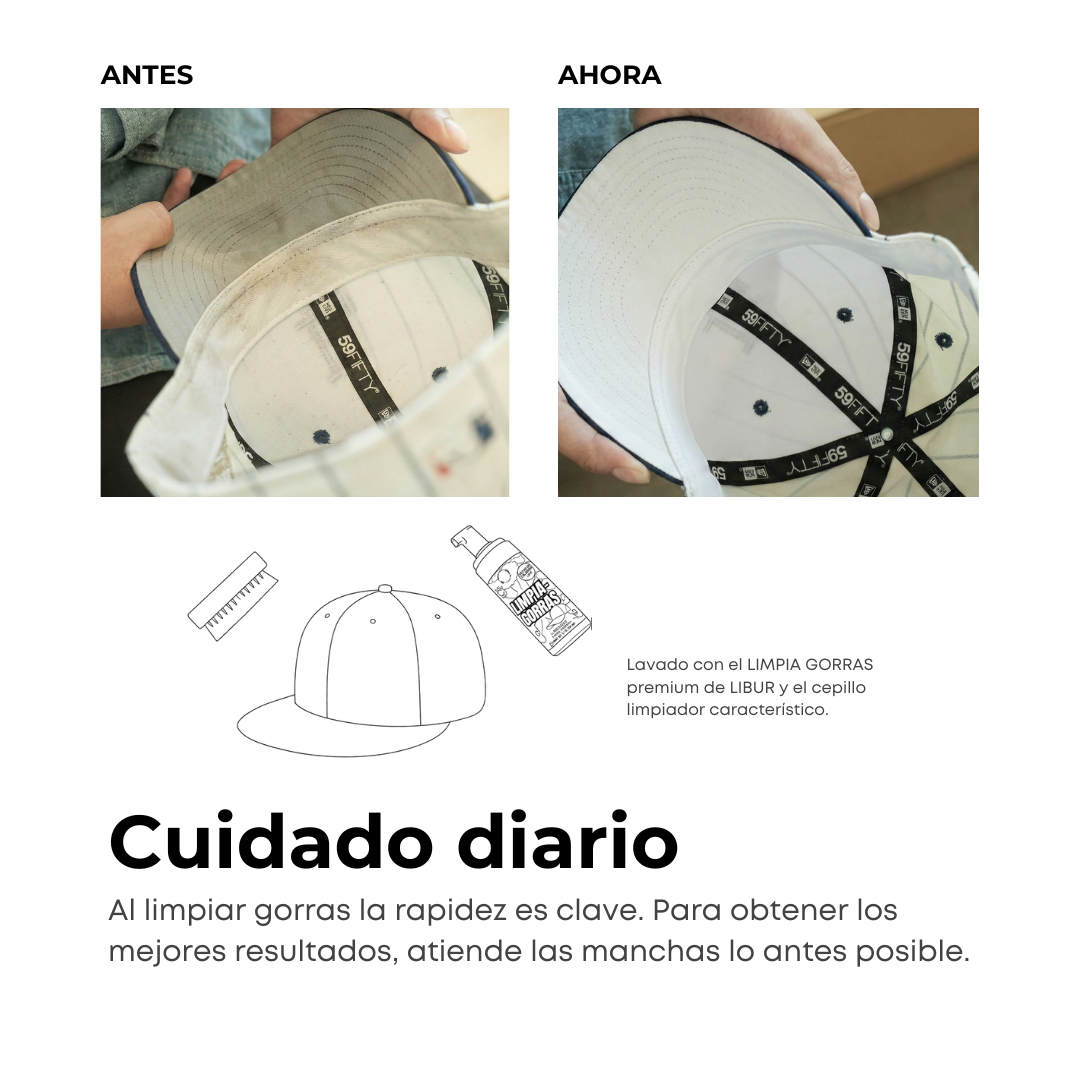 ESPUMA SHAMPOO LIMPIADOR PARA GORRAS