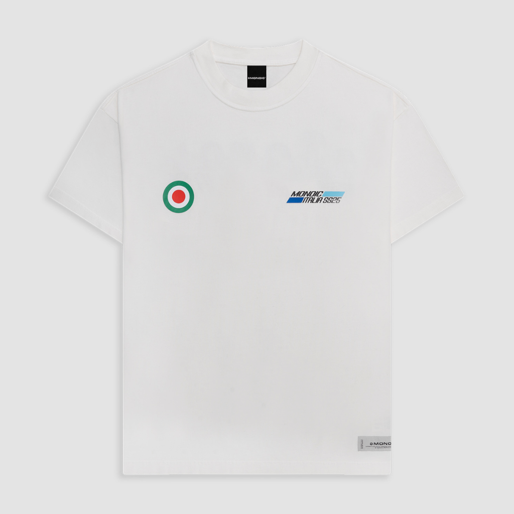 MONOIC TUTTO BENE I CAMISETA OVERSIZED VESPA BLANCO HUESO