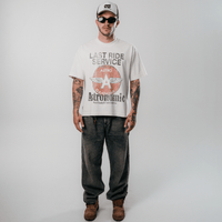 ASTRONOMIC CAN I GET A RIDE? GASOLINE CAMISETA OVERSIZED BLANCA