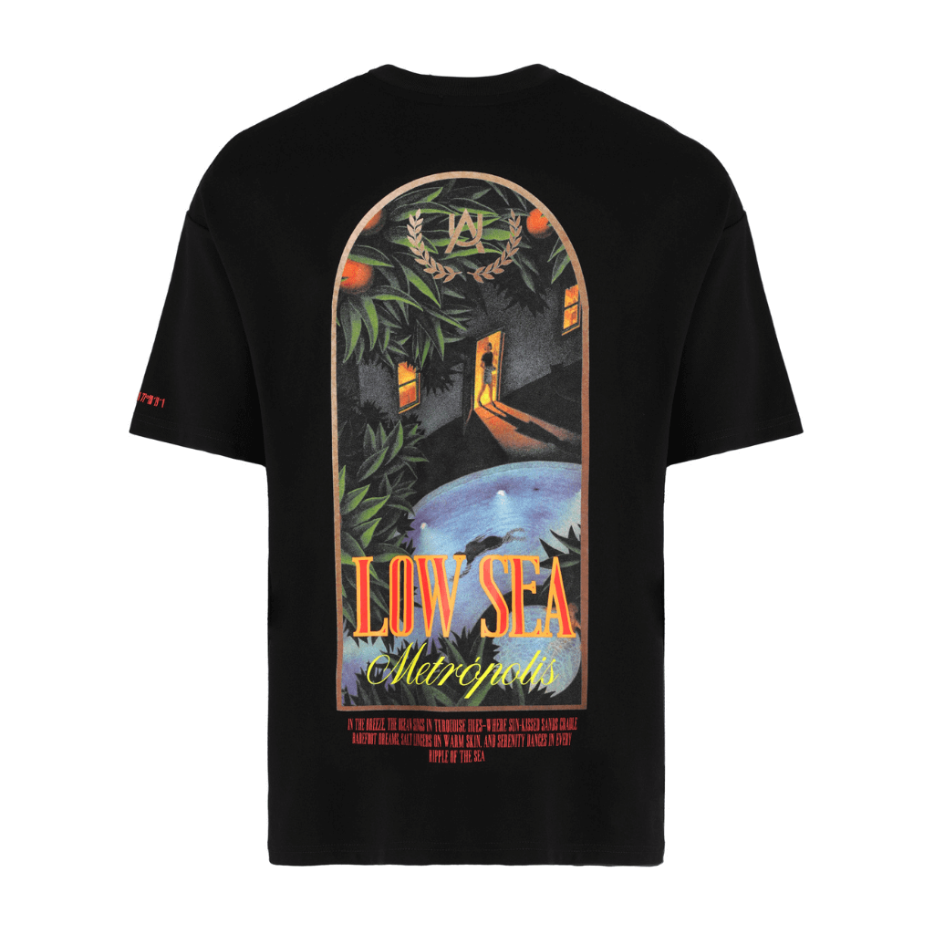 AURUM METROPOLIS III BAHAMAS CAMISETA OVERSIZED NEGRA