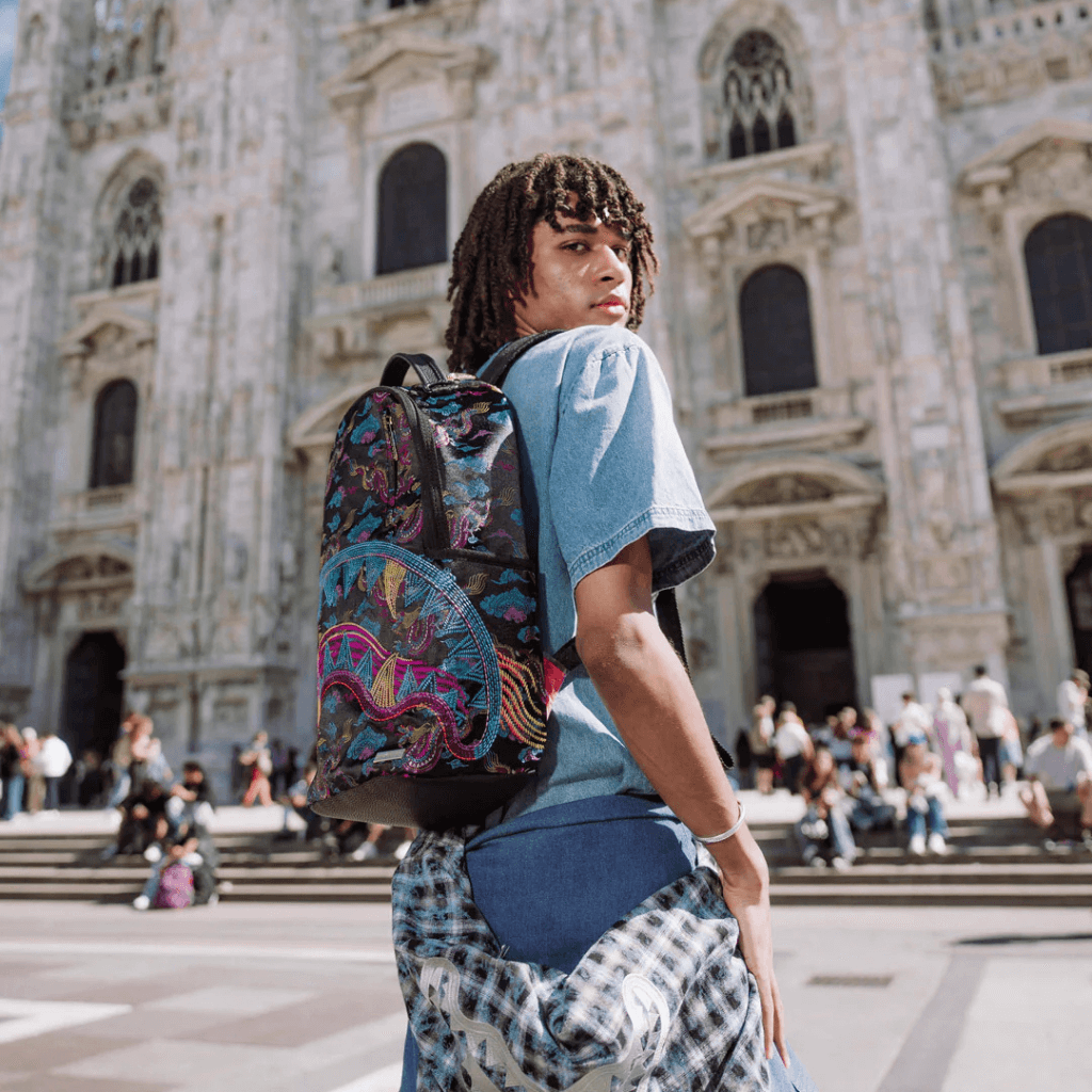 MORRAL SPRAYGROUND EMBROIDERED DRAGONS DLX BACKPACK