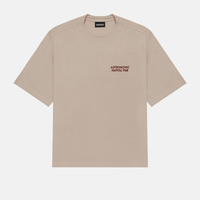 ASTRONOMIC ANDIAMO PIANO, MY FRIEND DONNA NAPOLETANA CAMISETA OVERSIZED BEIGE