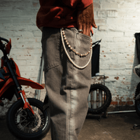 CULTUREWISE TWO STROKE SAINTS PANTALONES FLARE JEAN GRIS