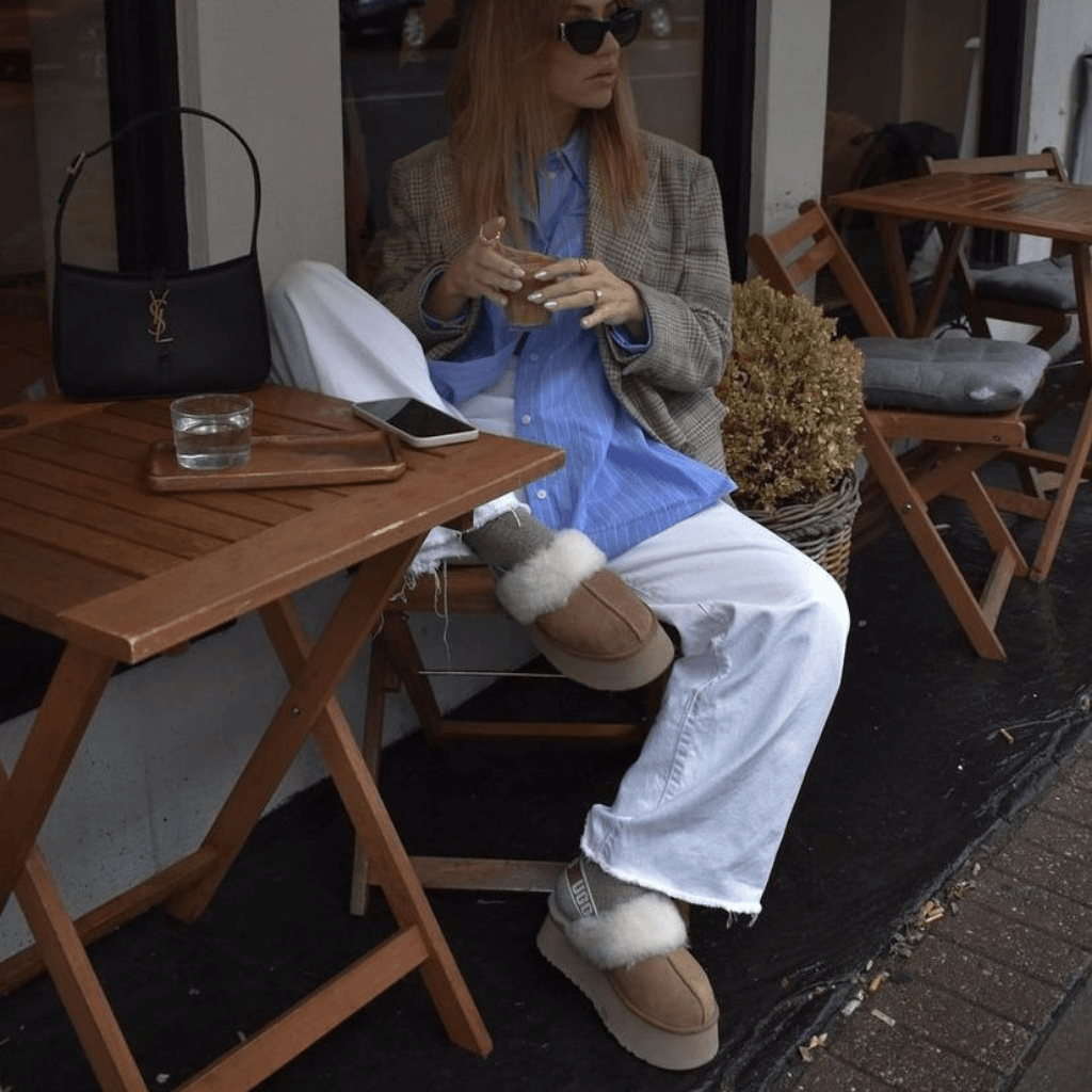 SANDALIAS MUJER UGG W FUNKETTE SLIPPERS CAFE