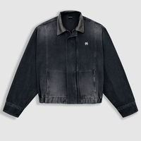 MONOIC TUTTO BENE 2 AVIATOR CHAQUETA DENIM NEGRO DESGASTADO