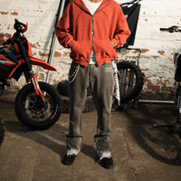 CULTUREWISE TWO STROKE SAINTS PANTALONES FLARE JEAN GRIS