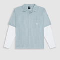 MONOIC TUTTO BENE I CAMISETA CUADROS DOBLE MANGA VERDE CLARO