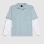 MONOIC TUTTO BENE I CAMISETA CUADROS DOBLE MANGA VERDE CLARO