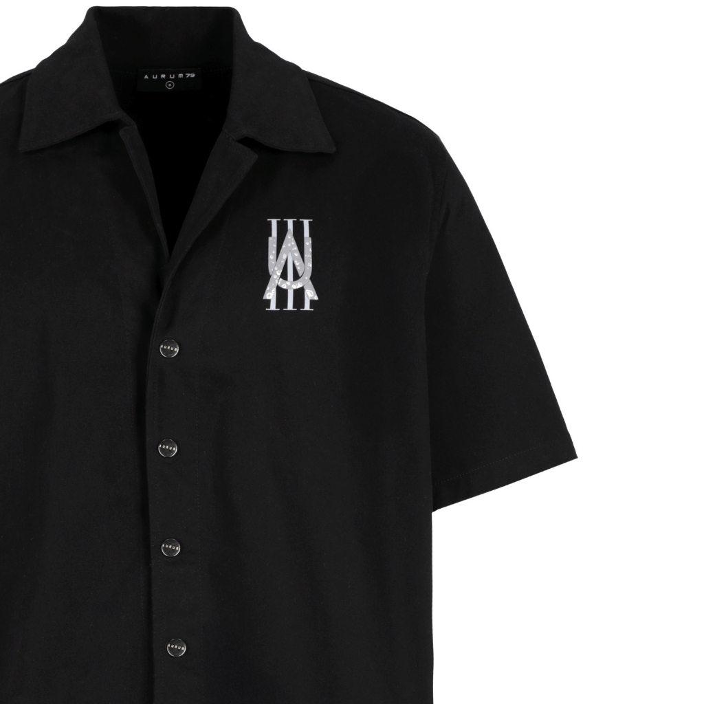AURUM METROPOLIS III MT3 POLO CAMISA LOOSE FIT NEGRA
