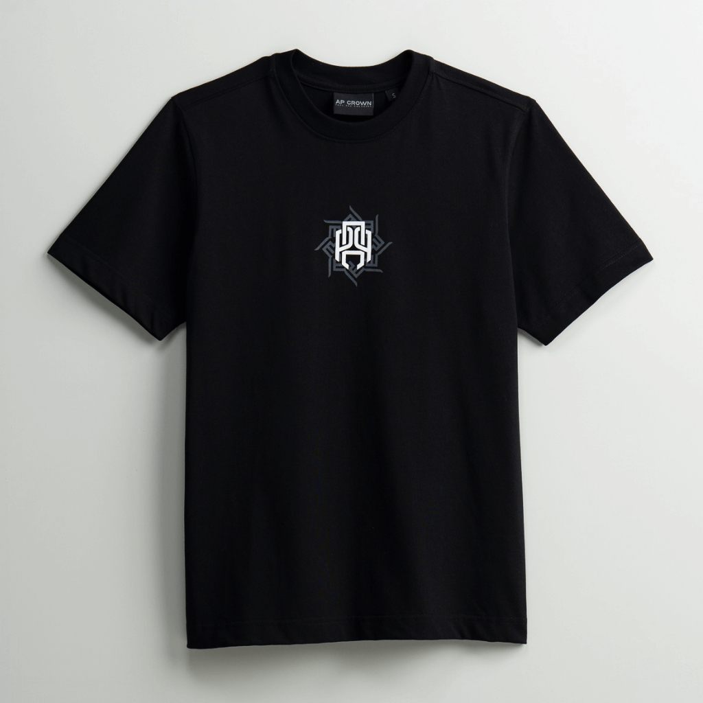 AP CROWN HILOS SAGRADOS RUMA CAMISETA REGULAR NEGRA