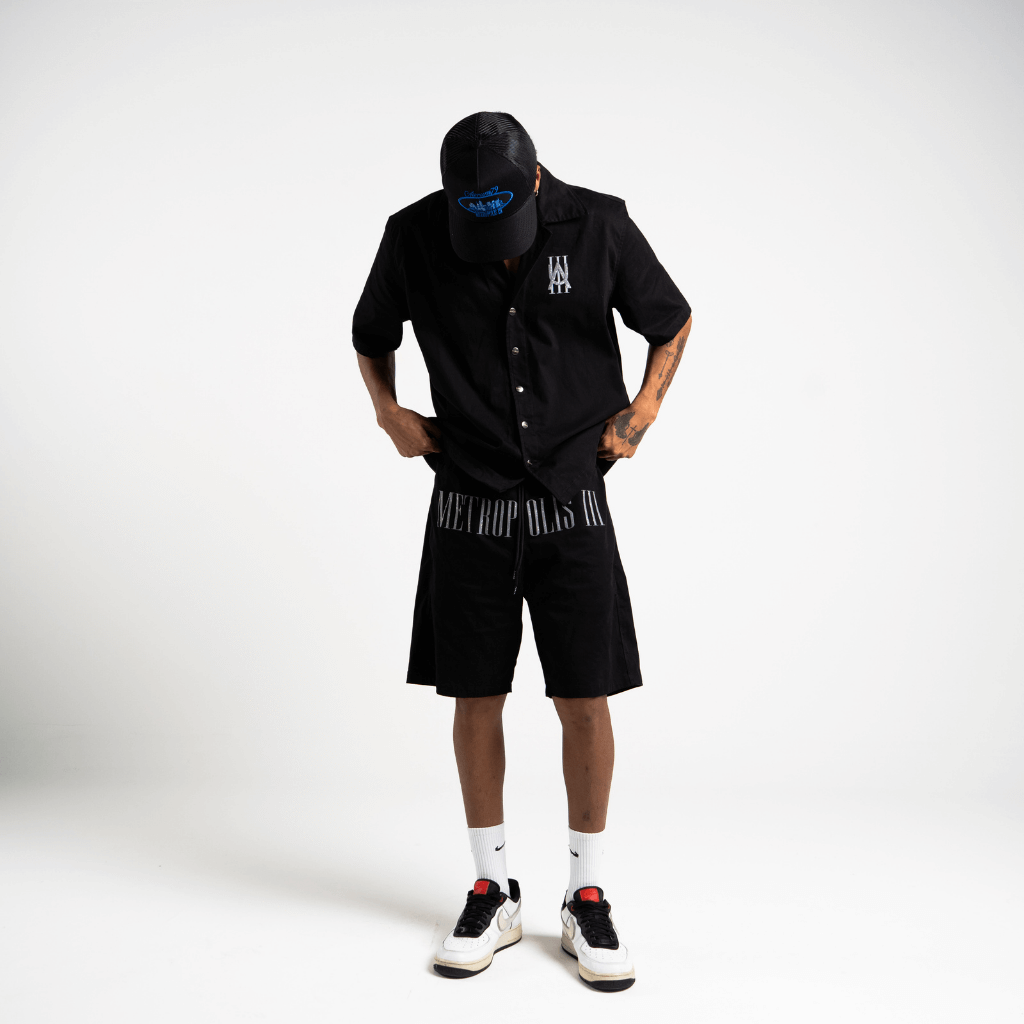 AURUM METROPOLIS III MT3 POLO CAMISA LOOSE FIT NEGRA