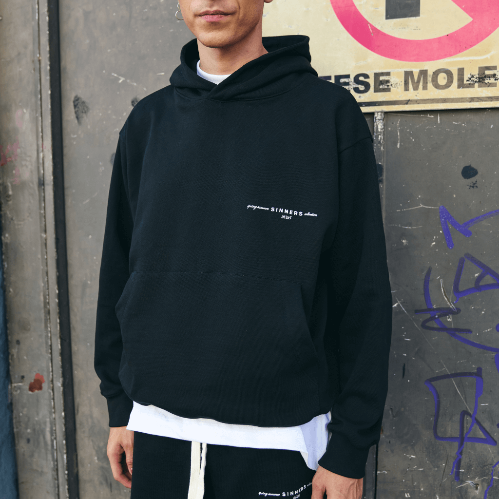 SINNERS GARMENTS BUZO NEGRO