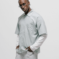 MONOIC TUTTO BENE I CAMISETA CUADROS DOBLE MANGA VERDE CLARO